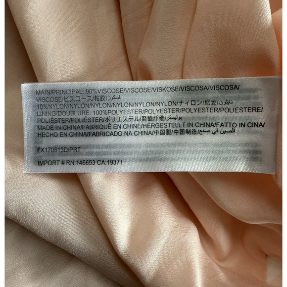 Finders Keepers Resortwear Dress L Knox Palm Tree Pink Slits Beach Viscose Flowy - Picture 14 of 16